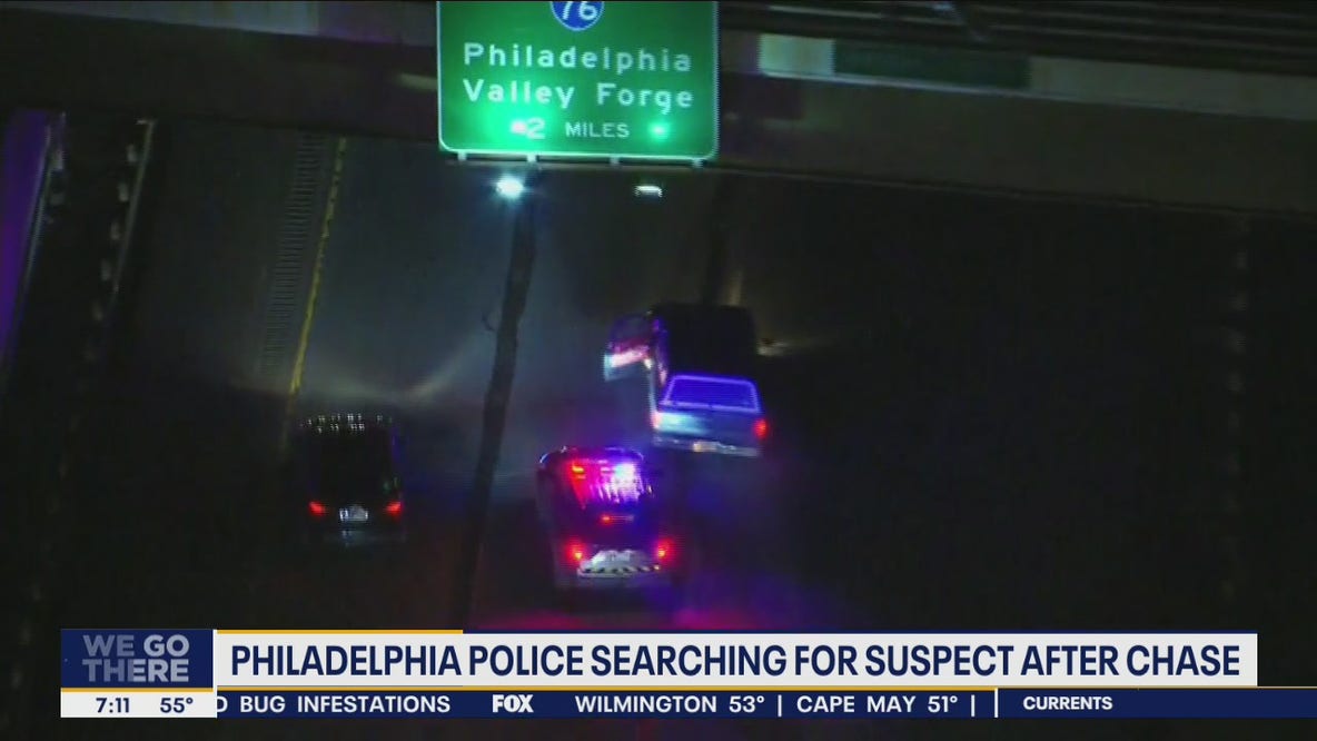 Philadelphia police searching for suspect who led authorities on chase
